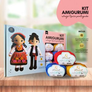 Kit Amigurumi - Traje típico português