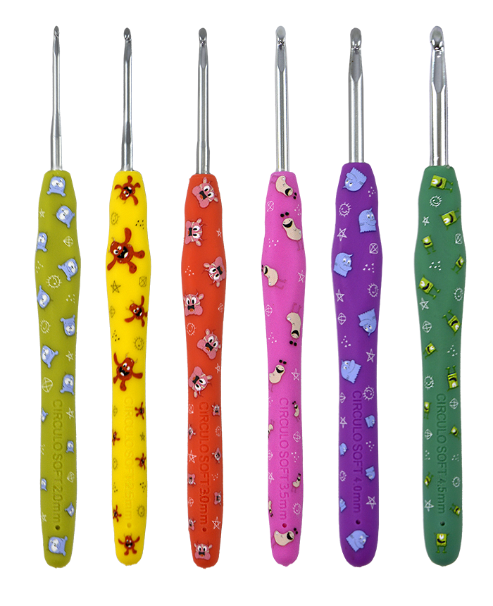 Agulha croché SOFT MONSTRINHOS CÍRCULO