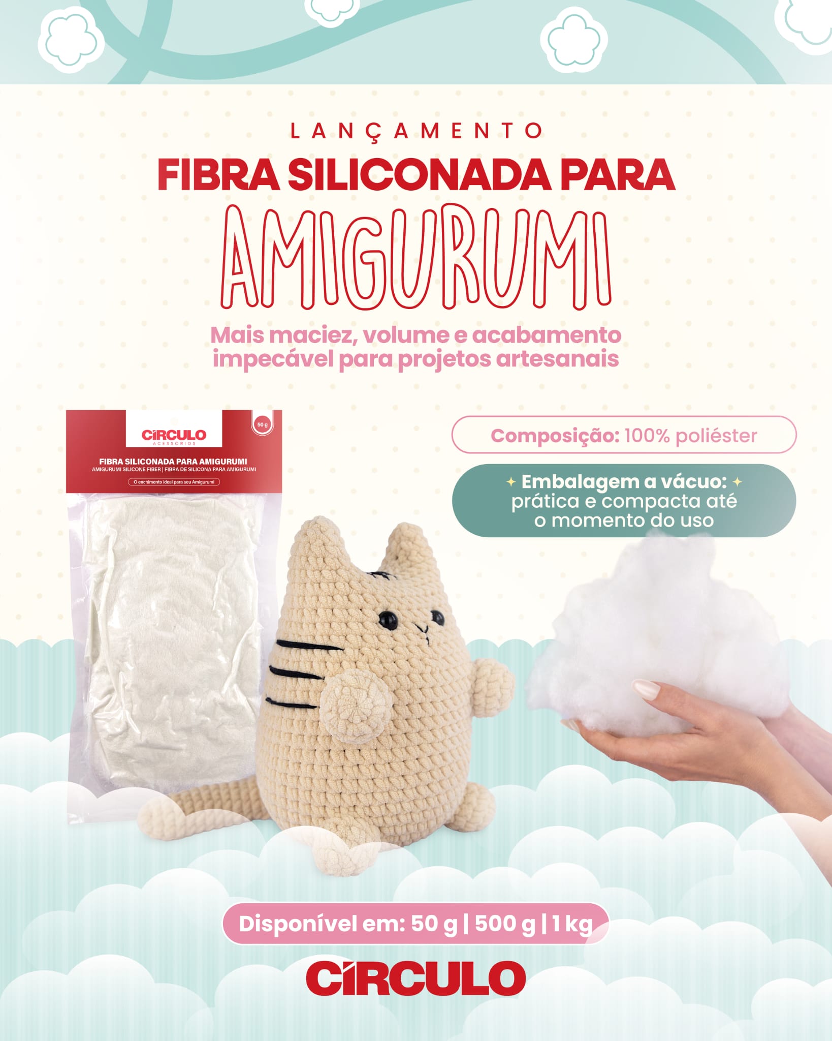 CIRCULO Fibra ENCHIMENTO Amigurumi - Image 2