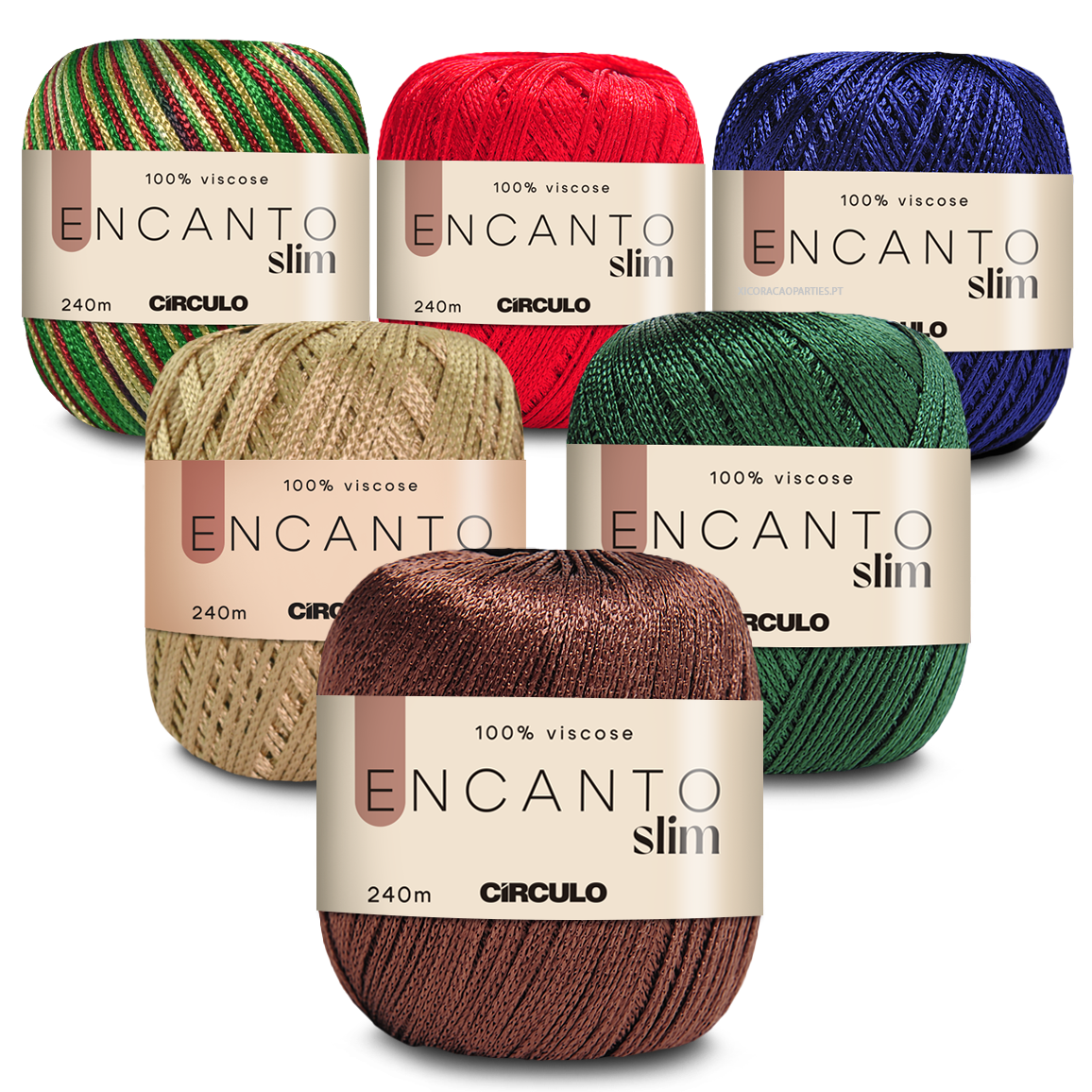 Círculo Encanto Slim – Fio 100% Viscose 240m | 100g